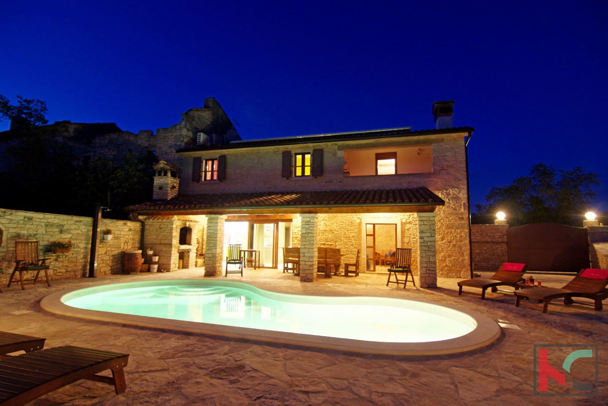 Istra, Barban, istrska kamnita vila z bazenom, #prodaja