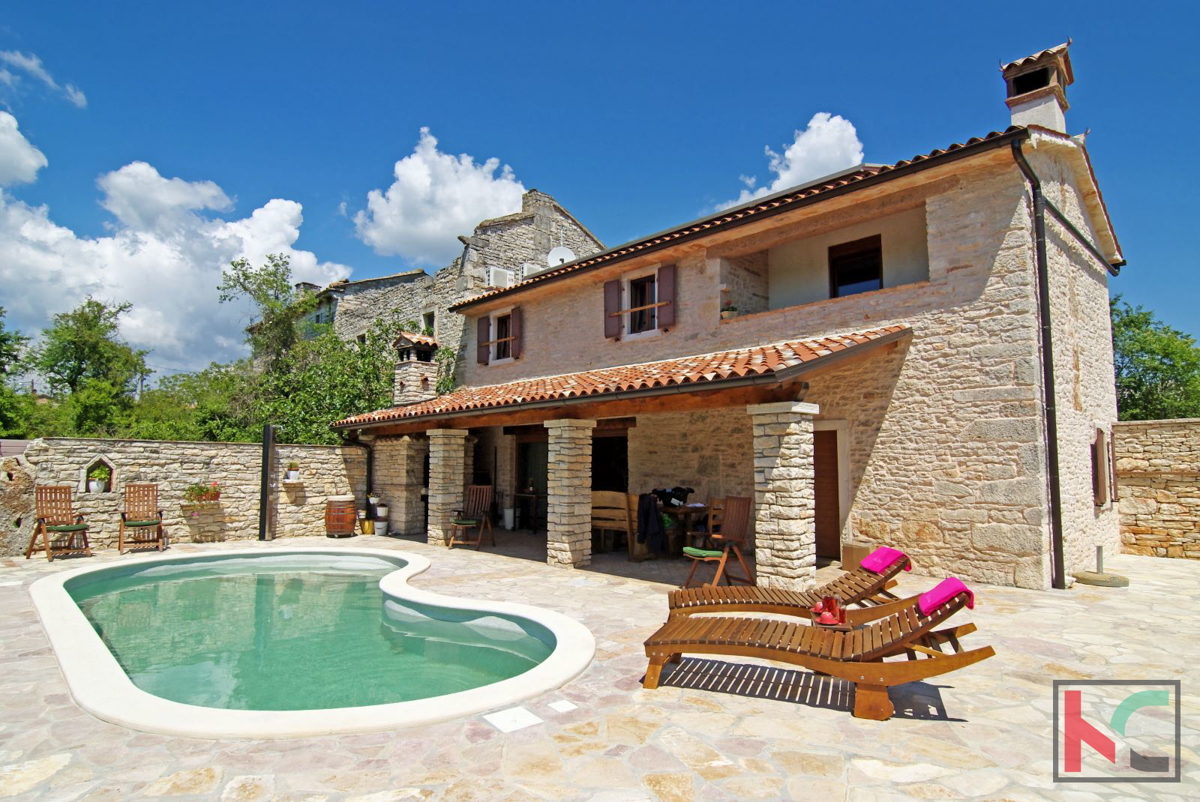 Istra, Barban, istrska kamnita vila z bazenom, #prodaja