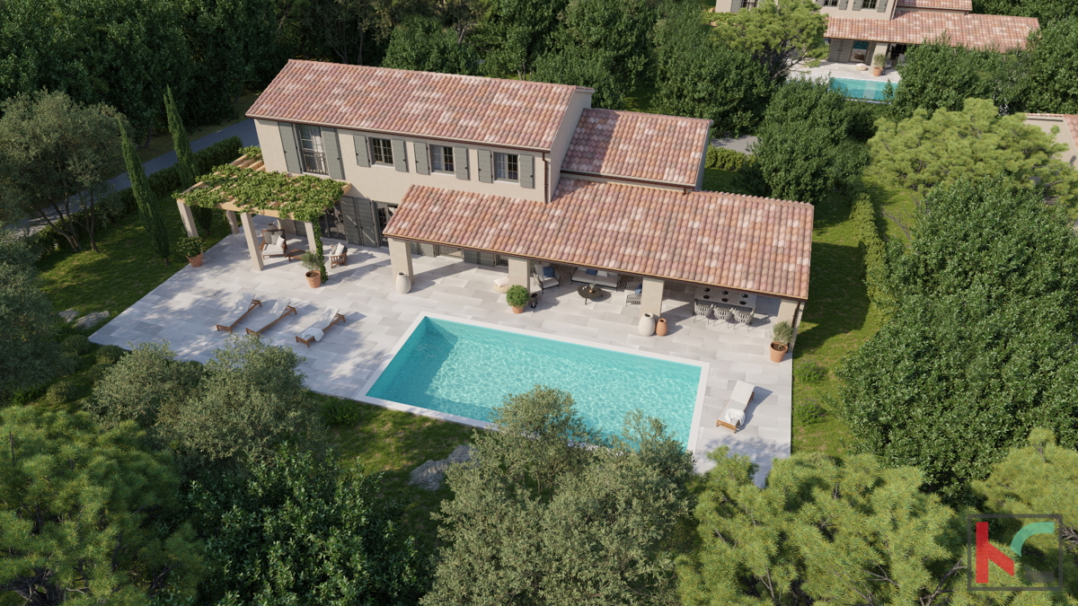 Istra, Gračišče, počitniška hiša z bazenom v izgradnji, vrt 1000m2, #prodaja