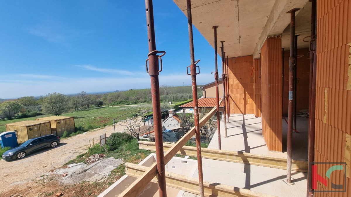 Istra, okolica Poreča, vila v izgradnji s pogledom na morje, #prodaja