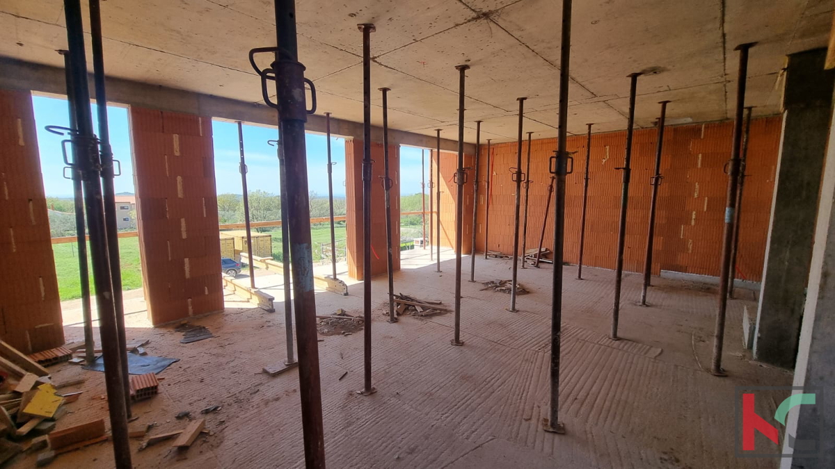 Istra, okolica Poreča, vila v izgradnji s pogledom na morje, #prodaja