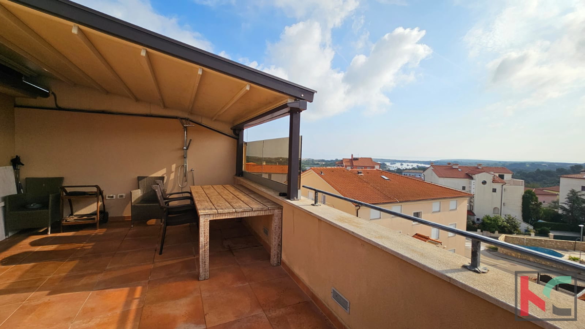 Ližnjan, apartma v dveh etažah s čudovitim pogledom na morje, 120m2 #prodaja