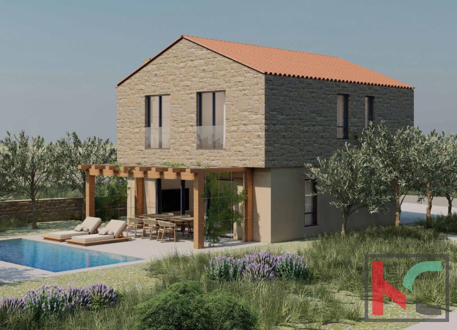 Istra, Svetvinčenat, gradbeno zemljišče 547m2 z pravnomočnim gradbenim dovoljenjem, #prodaja