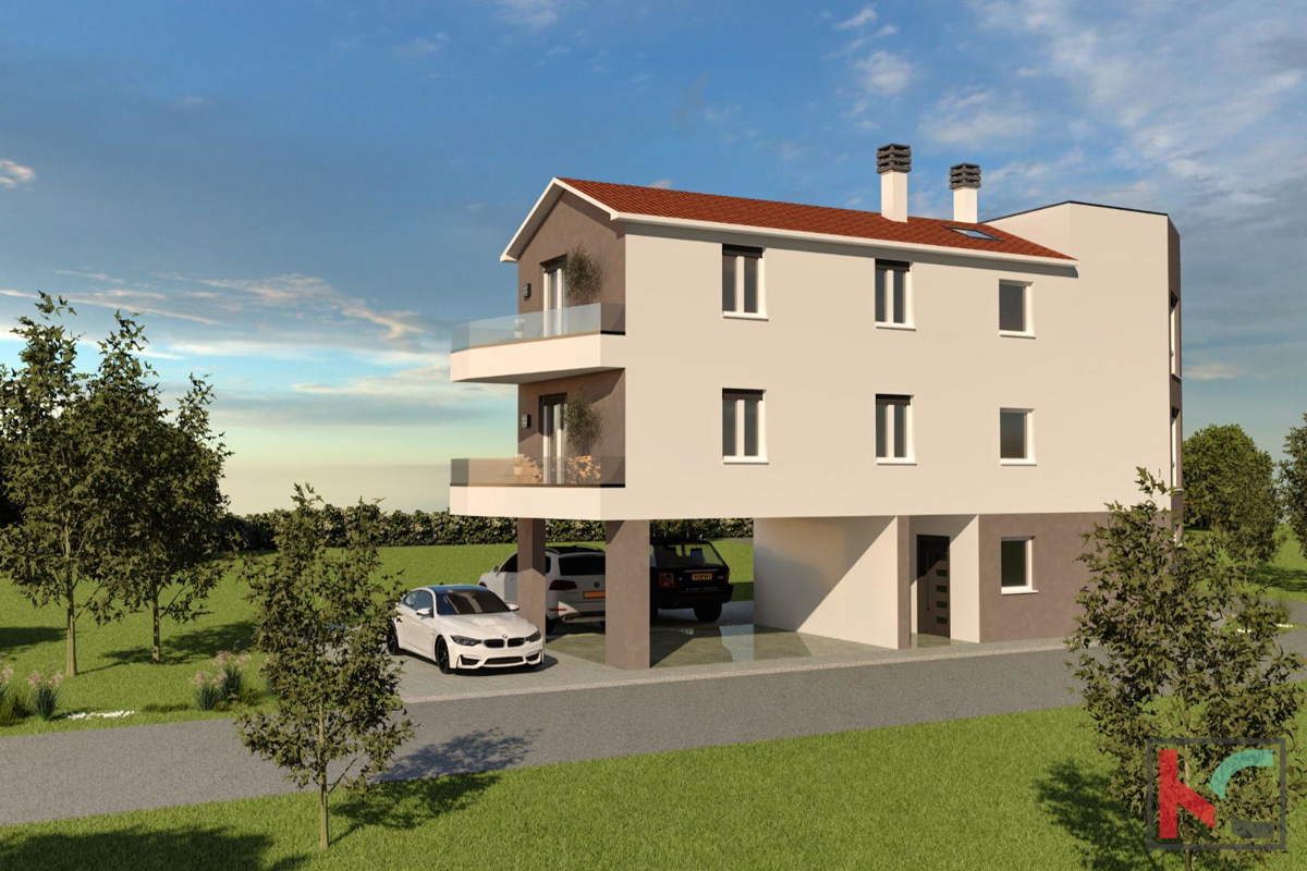 Pula,stanovanje 62,51m2 2SS+DB z garažo v novogradnji, #prodaja