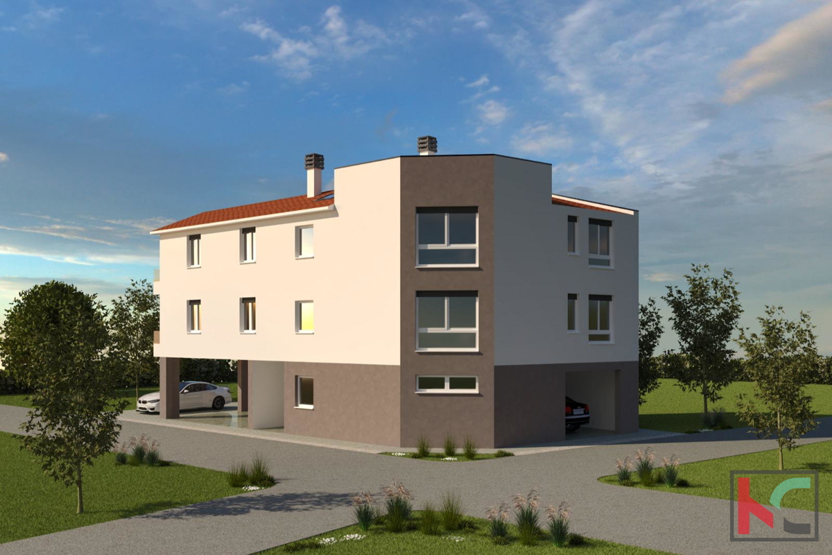 Pula,stanovanje 62,51m2 2SS+DB z garažo v novogradnji, #prodaja