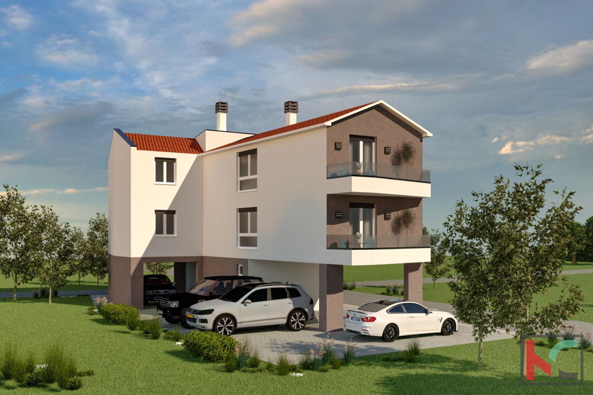 Pula,stanovanje 62,51m2 2SS+DB z garažo v novogradnji, #prodaja