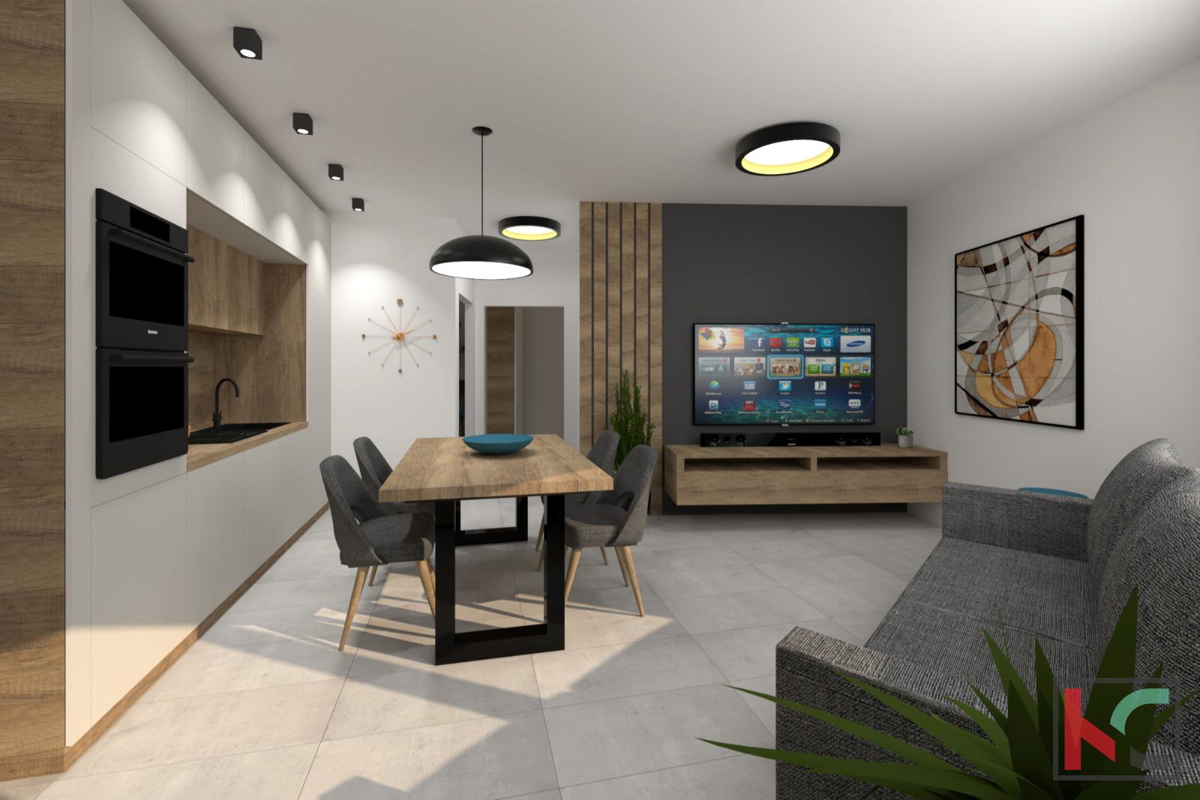 Pula,stanovanje 62,51m2 2SS+DB z garažo v novogradnji, #prodaja