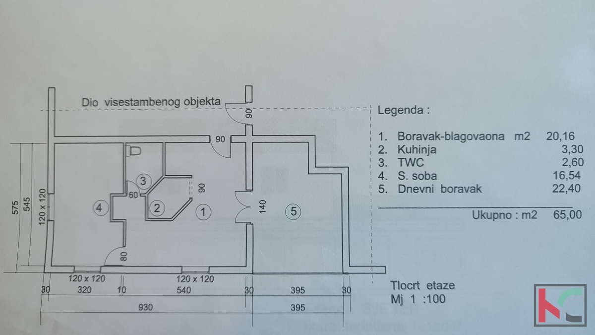 Istra, Premantura, center, stanovanje v 1. nadstropju, 65m2, terasa