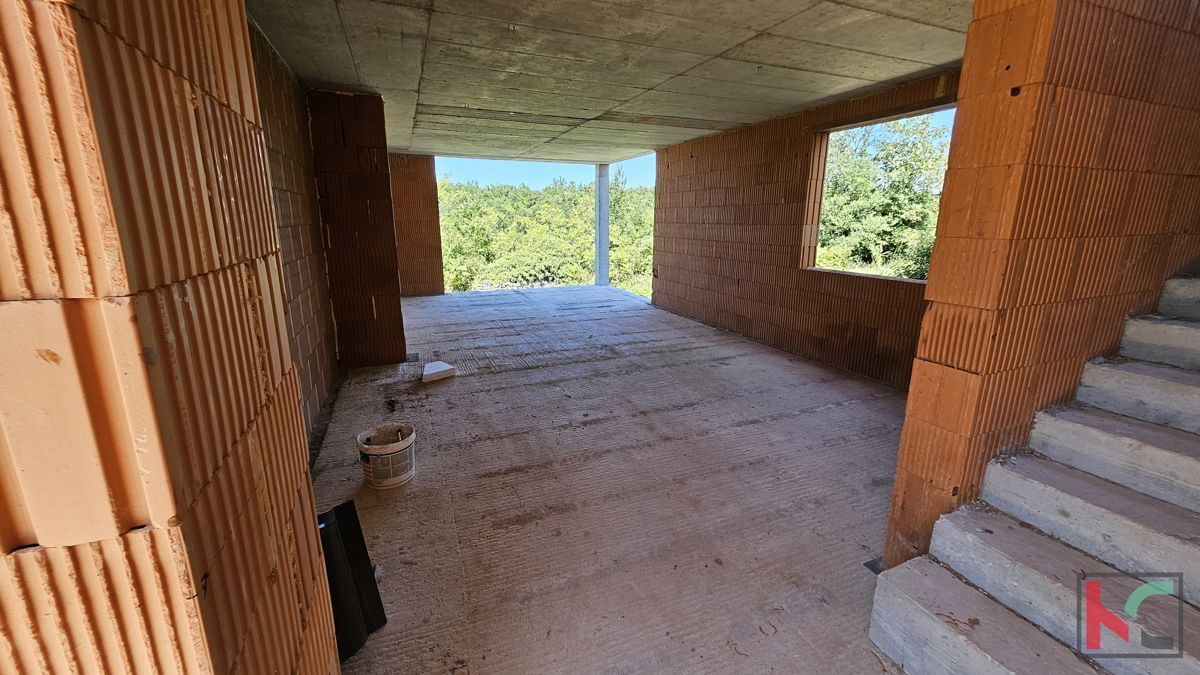Istria - Juršići, casa in costruzione 200m2 in una posizione tranquilla, #vendita