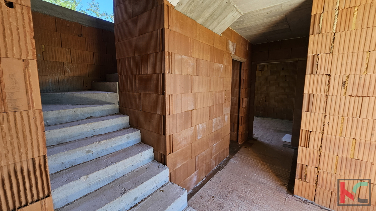 Istria - Juršići, casa in costruzione 200m2 in una posizione tranquilla, #vendita