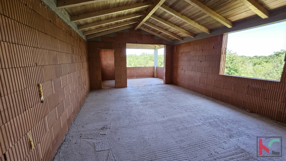 Istria - Juršići, casa in costruzione 200m2 in una posizione tranquilla, #vendita
