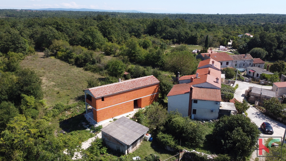 Istria - Juršići, casa in costruzione 200m2 in una posizione tranquilla, #vendita