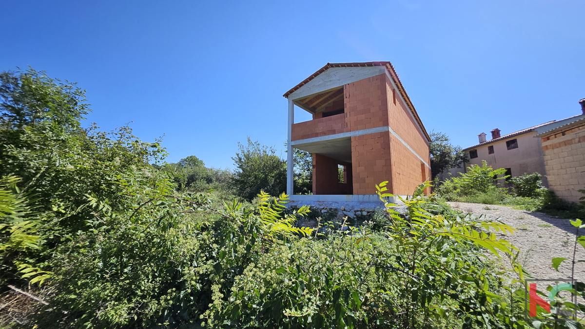 Istria - Juršići, casa in costruzione 200m2 in una posizione tranquilla, #vendita