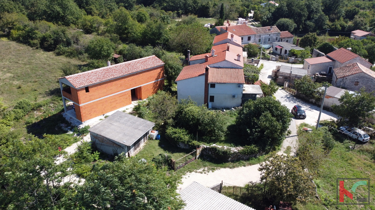 Istria - Juršići, casa in costruzione 200m2 in una posizione tranquilla, #vendita