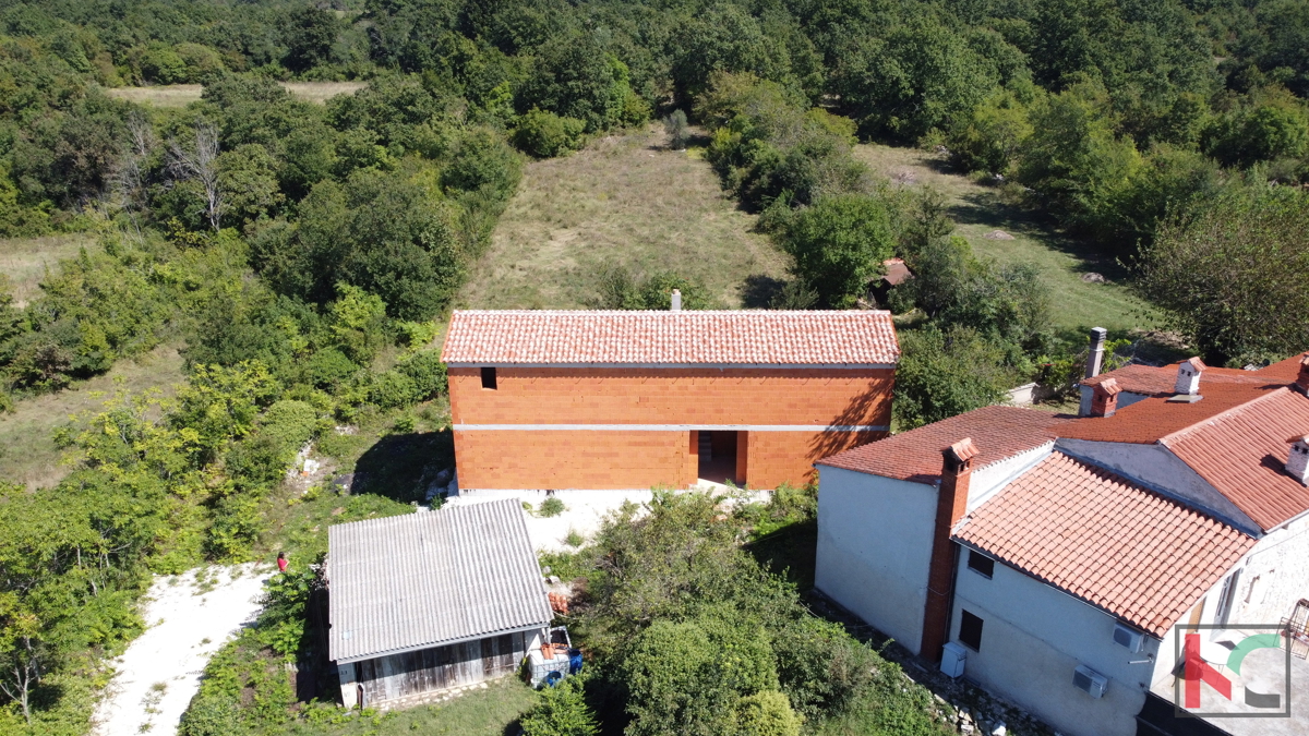 Istria - Juršići, casa in costruzione 200m2 in una posizione tranquilla, #vendita