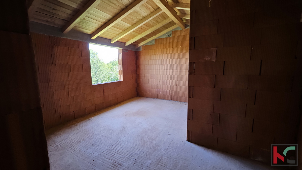 Istria - Juršići, casa in costruzione 200m2 in una posizione tranquilla, #vendita