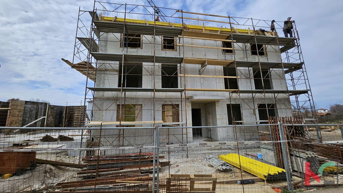 Pula, Valbandon, moderno dvosobno stanovanje v novogradnji, pritličje #prodaja