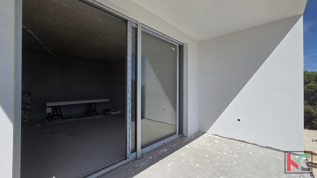 ISTRA, LIŽNJAN, DVOSOBNO STANOVANJE 72 M², NOVOGRADNJA, POGLED NA MORJE, #PRODAJA