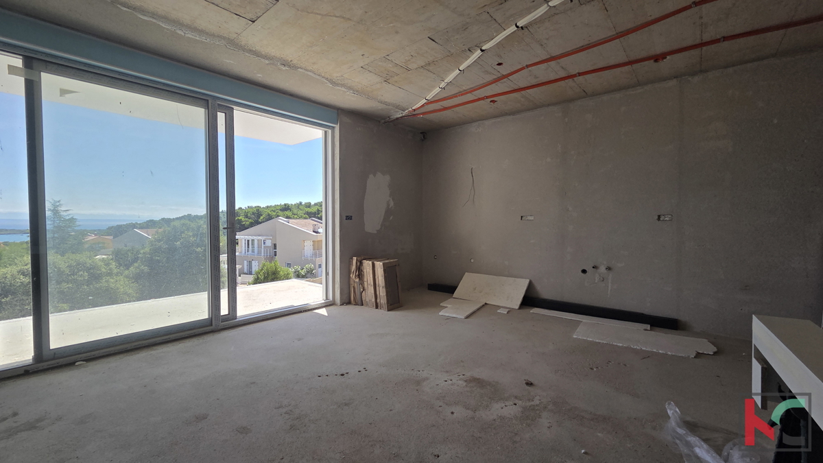 ISTRA, LIŽNJAN, DVOSOBNO STANOVANJE 72 M², NOVOGRADNJA, POGLED NA MORJE, #PRODAJA