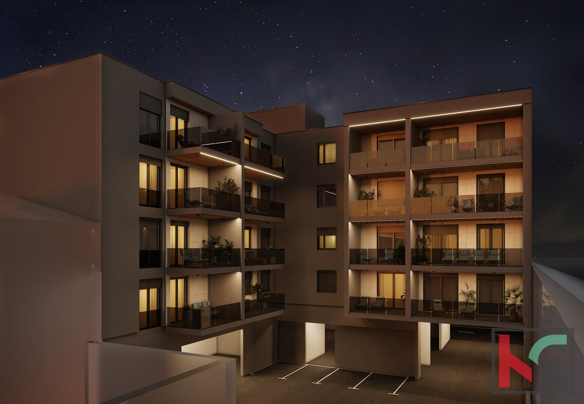 Istra, Pula, center, stanovanje 130,31m2 v novogradnji, tris+loža
