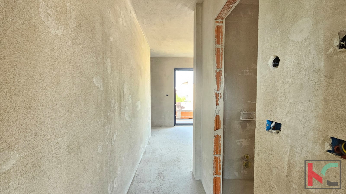 Istra, Medulin, dvojček v izgradnji z bazenom in vrtom, garaža, blizu morja, #prodaja