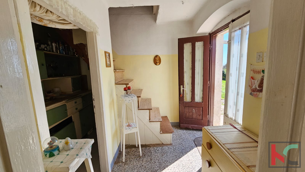 Istra, Barban, stara istrska kamnita hiša s skednjem na velikem vrtu, #prodaja