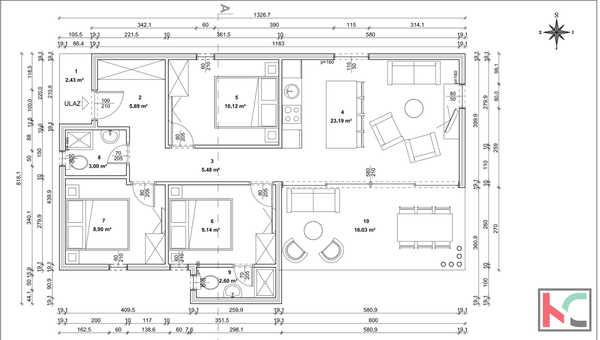 Istra, okolica Žminja, nova hiša z bazenom, #prodaja
