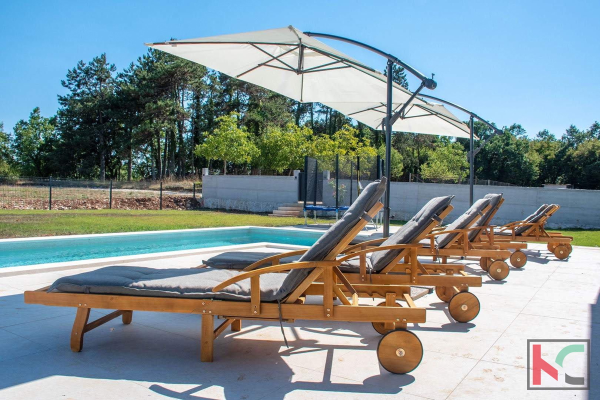 Istra, okolica Žminja, nova hiša z bazenom, #prodaja