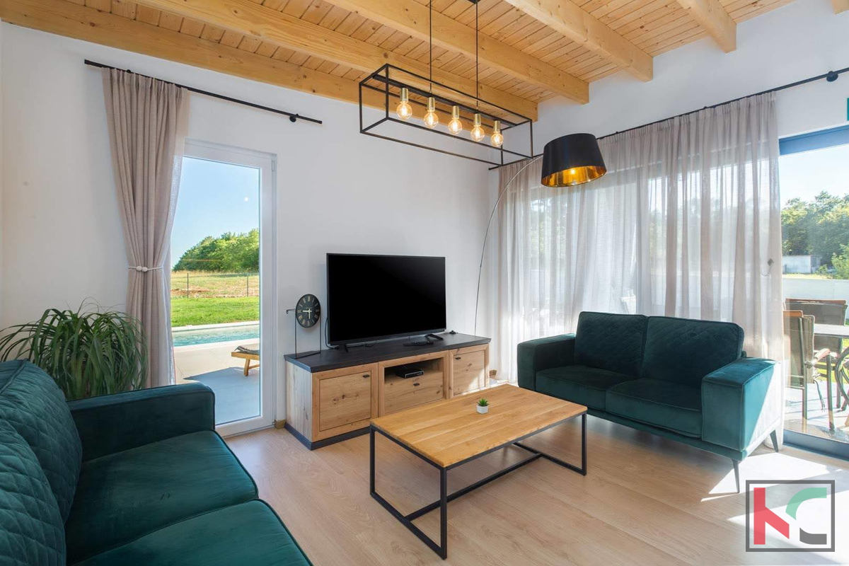 Istra, okolica Žminja, nova hiša z bazenom, #prodaja