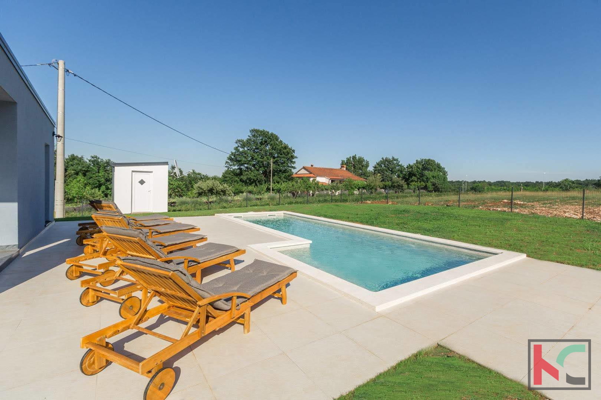 Istra, okolica Žminja, nova hiša z bazenom, #prodaja