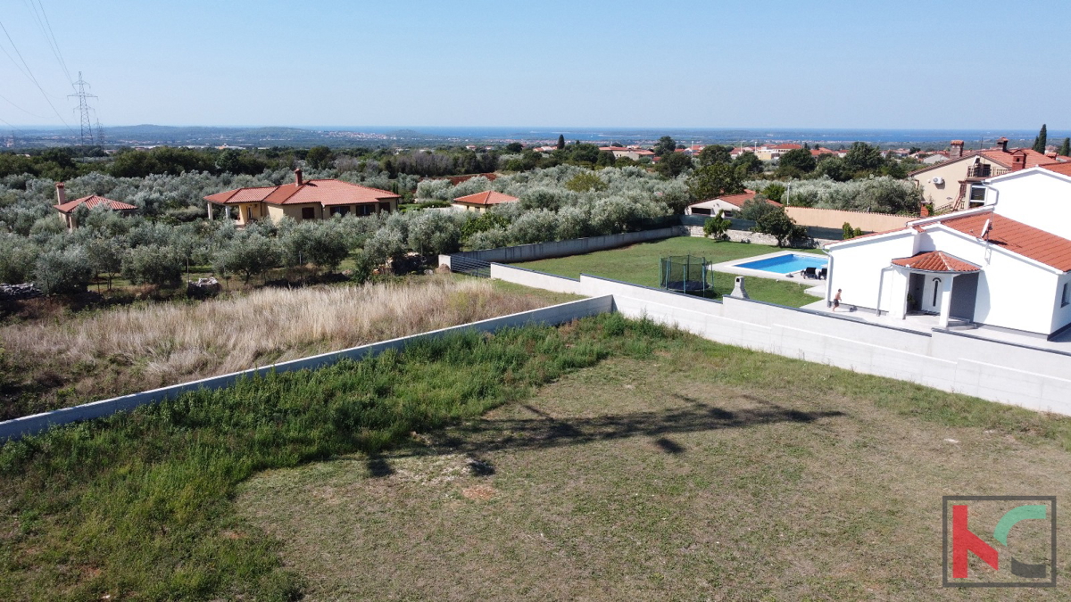Istra, Galižana, gradbeno zemljišče 1000 m2 s pogledom na morje, #prodaja
