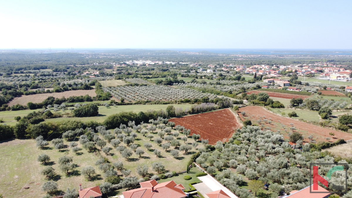 Istra, Galižana, gradbeno zemljišče 1000 m2 s pogledom na morje, #prodaja