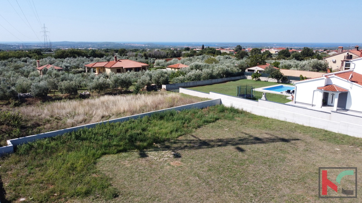 Istra, Galižana, gradbeno zemljišče 1000 m2 s pogledom na morje, #prodaja