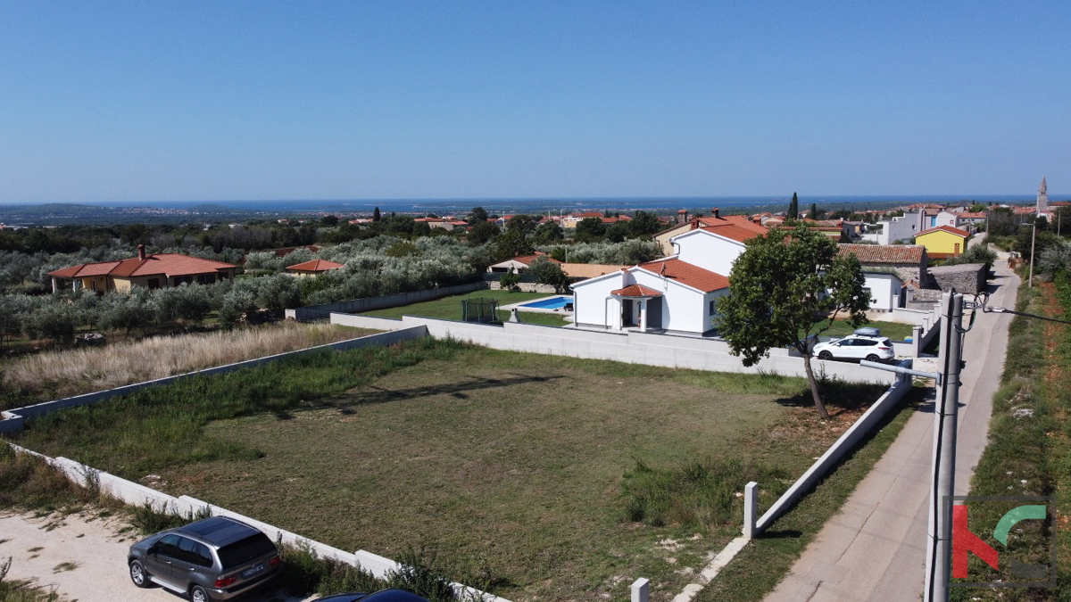 Istra, Galižana, gradbeno zemljišče 1000 m2 s pogledom na morje, #prodaja