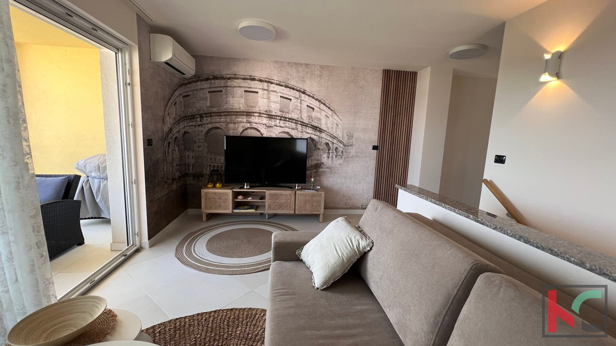 Istra, Ližnjan, čudovit dvoetažni apartma, 65,89 m2, odprt pogled na morje, #prodaja
