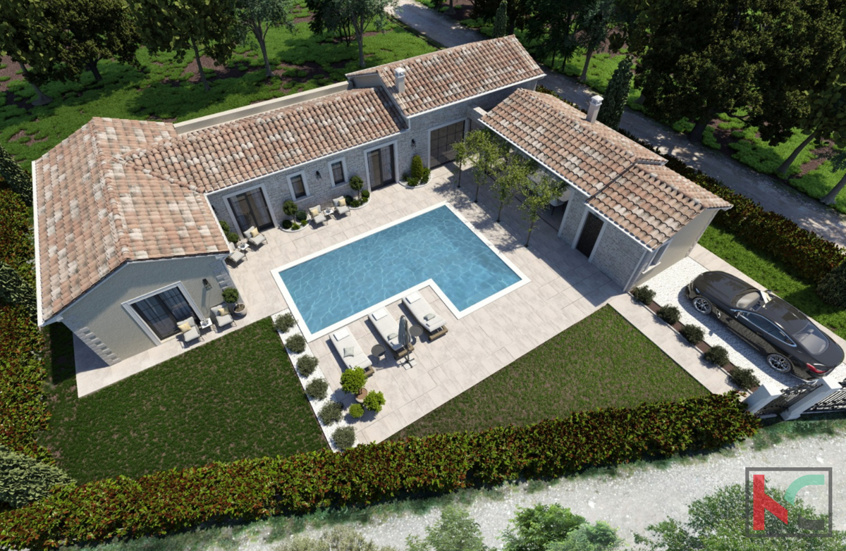 Istra, Tinjan, kamnita vila v izgradnji 170m2, #prodaja