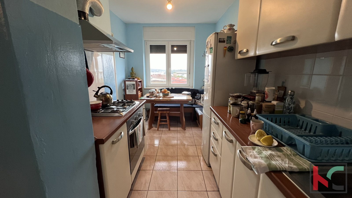 Pula, Stoja, trisobno družinsko stanovanje, 2s, 59,24 m2, pogled na morje #prodaja