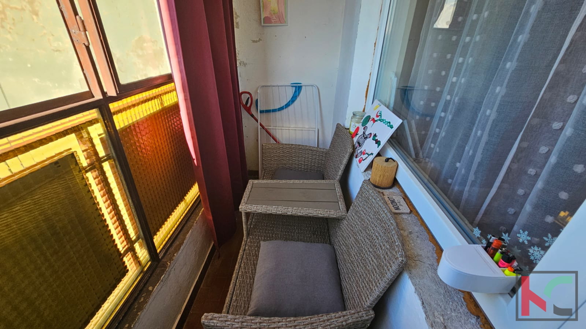 Istra, Pula, širši center, apartma 2SS+DB s pogledom na morje, #prodaja