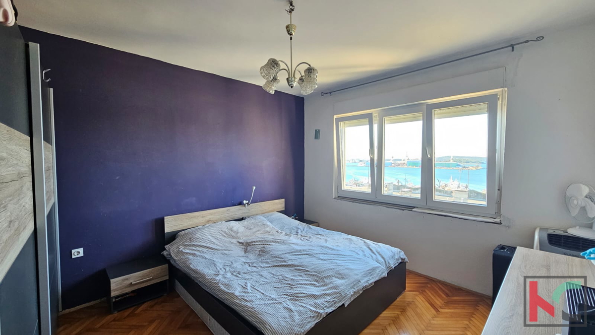 Istra, Pula, širši center, apartma 2SS+DB s pogledom na morje, #prodaja