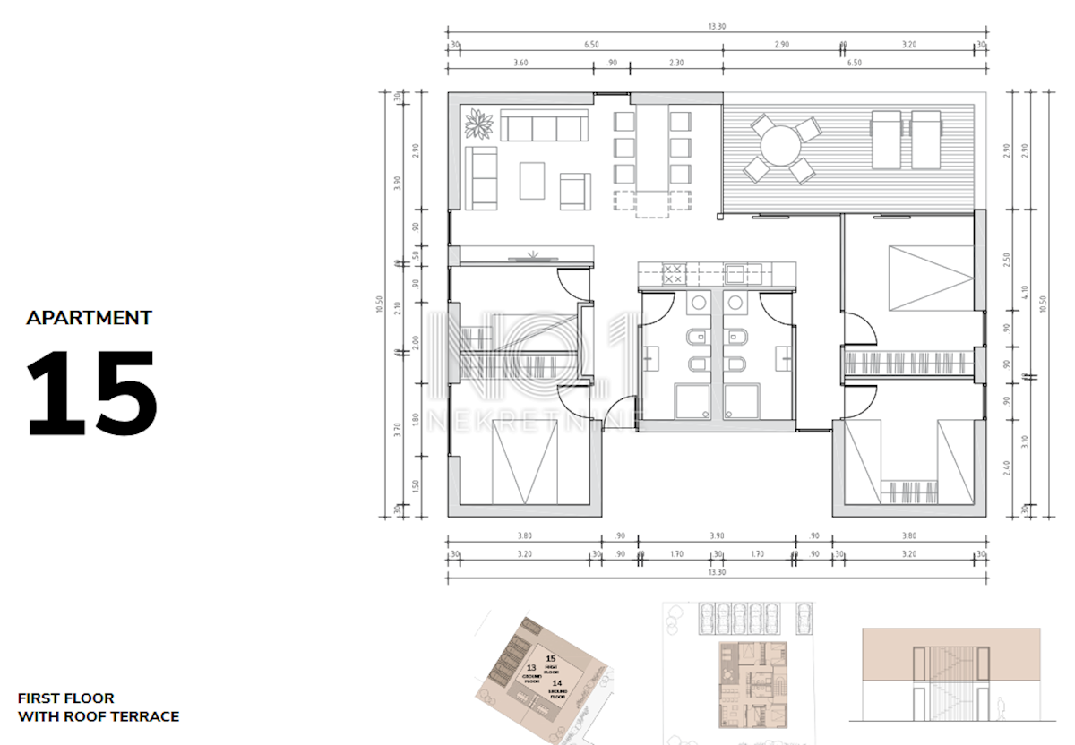 Brtonigla - apartma A15 v novogradnji