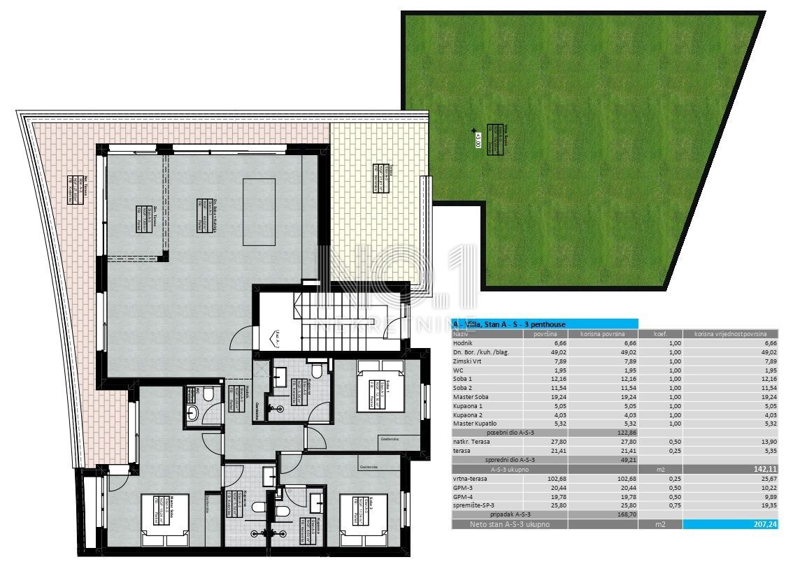 Lovran - apartmaji v novi urbani stavbi s pogledom na morje