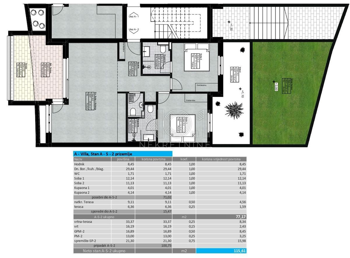 Lovran - apartmaji v novi urbani stavbi s pogledom na morje