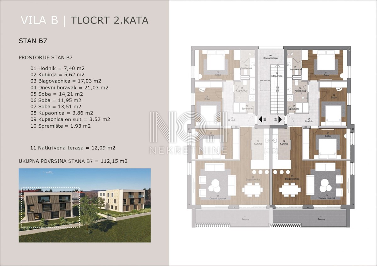 Labin - vrhunski apartmaji v novogradnji
