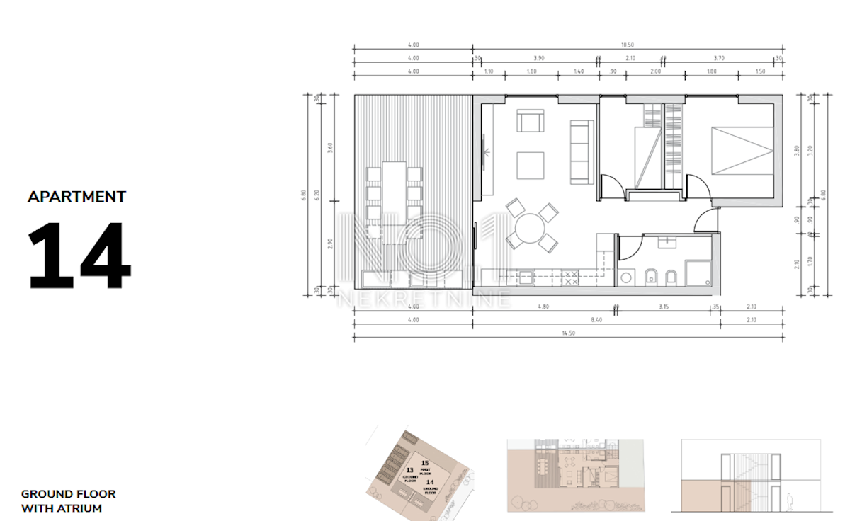 Brtonigla - apartma A14 v novogradnji