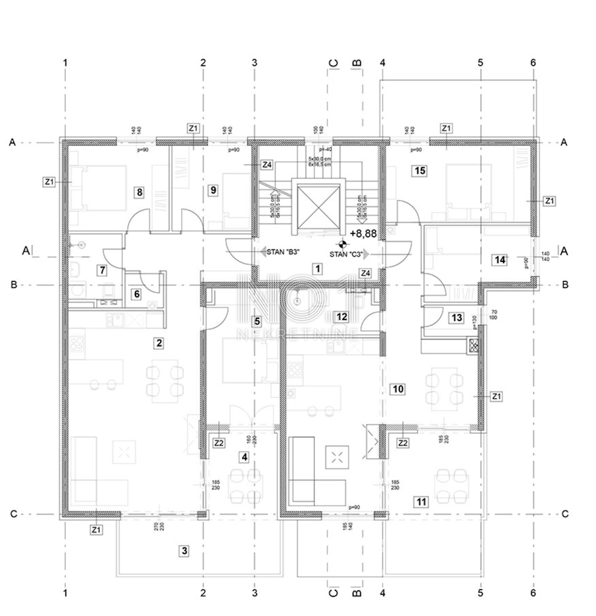 Vabriga - stanovanja v novogradnji