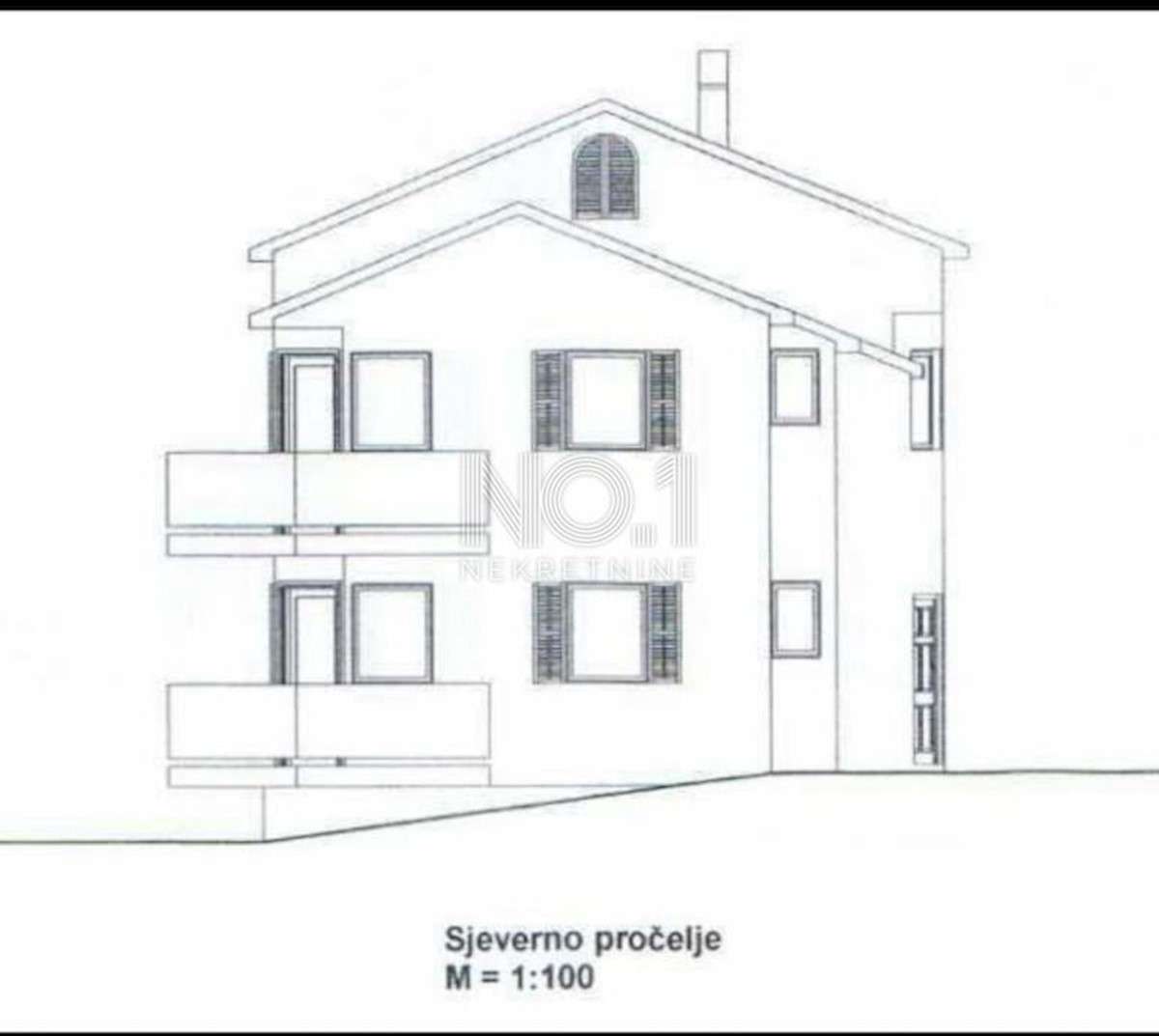 Oprić - gradbeno zemljišče s pogledom na morje