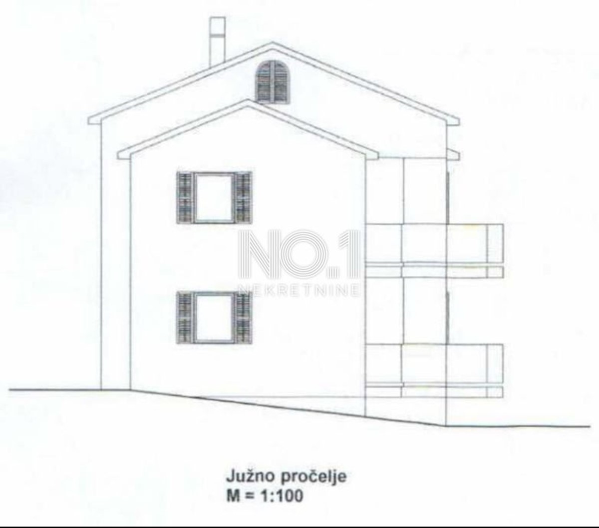 Oprić - gradbeno zemljišče s pogledom na morje