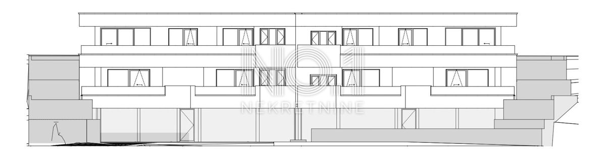 Lovran - apartmaji v novi urbani stavbi s pogledom na morje