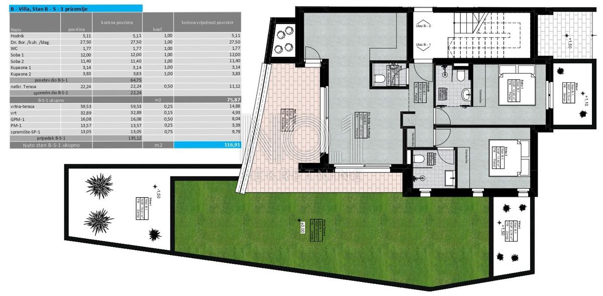 Lovran - apartmaji v novi urbani stavbi s pogledom na morje