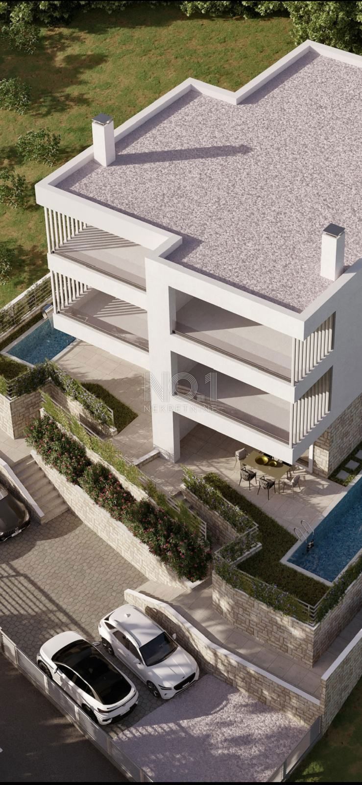 Jadranovo - prodaja zemljišča s projektom za luksuzno vilo
